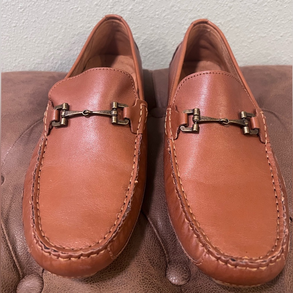 Cole Haan Men's Wyatt Leather Bit Buckle Driver Loafers